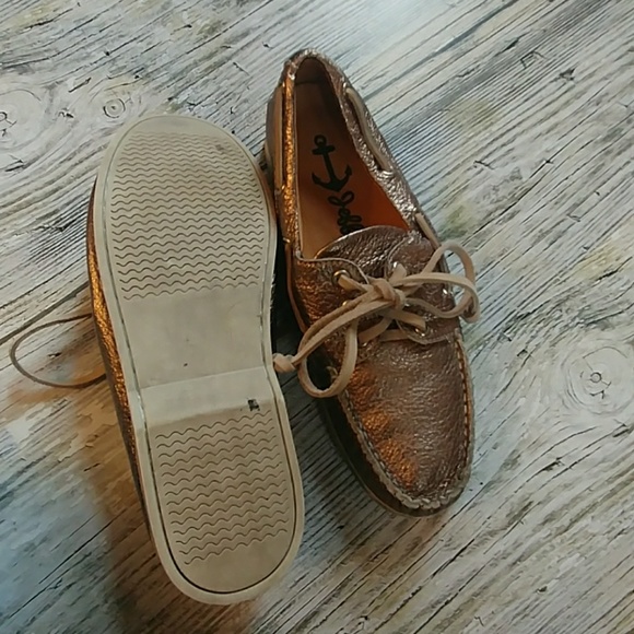 Jeffrey Campbell metallic boat shoes 7 - Picture 3 of 6